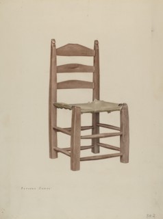 Rawhide Bottomed Chair, 1940.