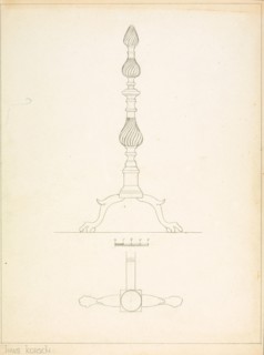 Andiron (one of pair), c. 1937.