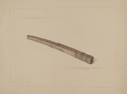 Knitting Needle Holder, c. 1936.