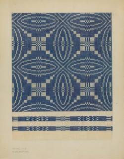 Woven Coverlet, c. 1936.
