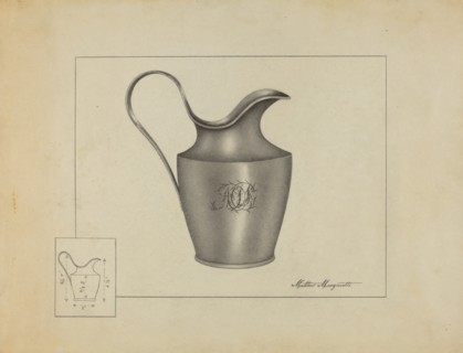 Silver Creamer, c. 1937.