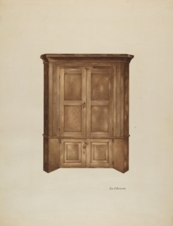 Corner Cupboard, c. 1937.