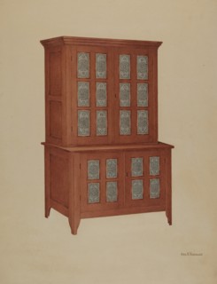 Shaker Tin Safe, c. 1939.