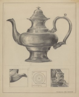Silver Teapot, 1935/1942.