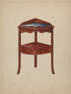 Corner Wash-stand, c. 1936.