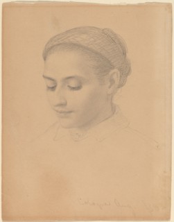 Head of a Young Woman, 1850.