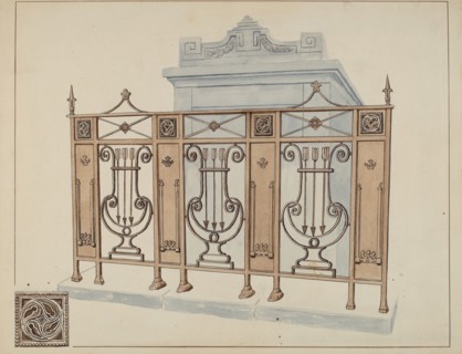 Iron Gate and Fence, c. 1936.