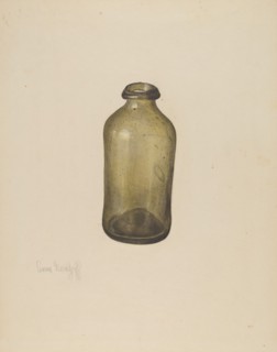 Shoe Blacking Bottle, c. 1940.