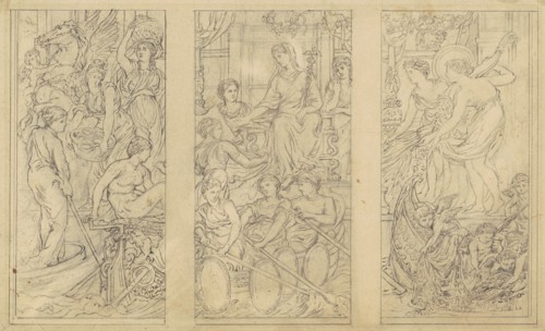Study for "Commerce", c. 1885.