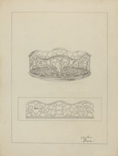 Silver Wine Coasters, c. 1936.