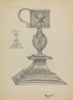 Silver Snuffer Stand, c. 1936.
