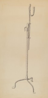 Rush and Candle Stand, c. 1939.