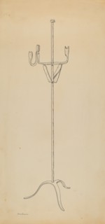 Rush and Candle Stand, c. 1939.