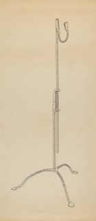 Rush and Candle Stand, c. 1939.