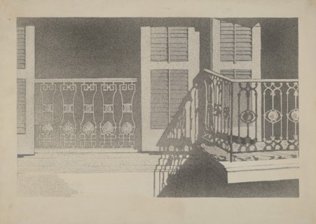 Cast Iron Balcony Rail, c. 1936.