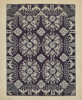 Woven Bedspread, c. 1936.
