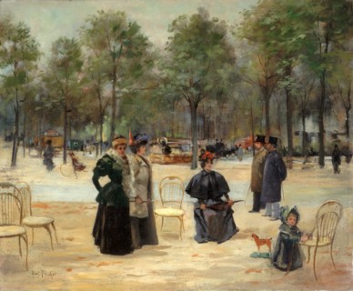 Aux Champs-Élysées, c1895.