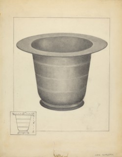 Pewter Commode Form, c. 1939.