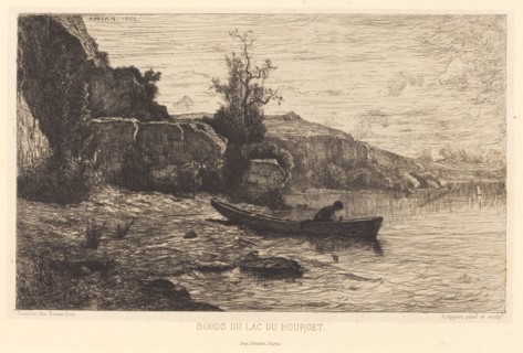 Bords du lac du Bourget, 1866.