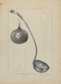 Silver Gravy Ladle, 1935/1942.