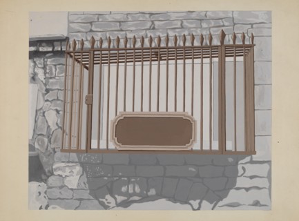 Wrought Iron Railing, c. 1936.