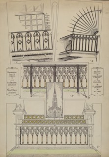 Cast Iron Balcony Rail, c. 1936.