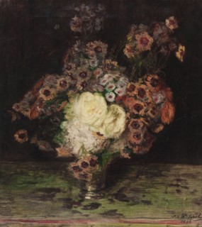 Flowers in a vase, 1898.