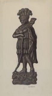 Cast Iron Ornament, c. 1940.