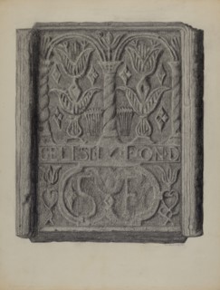 Pa. German Stove Back, 1937.