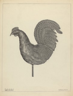 Weather Vane Finial, c. 1937.