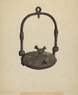 Whale Oil Ship Lamp, 1935/1942.