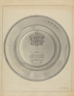 Silver Christening Bowl, c. 1936.