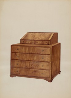 Scrutoir or Butler's Desk, c. 1936.