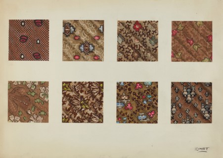 Swatch from Patchwork Quilt, c. 1938.