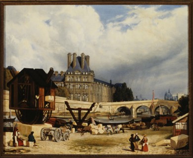 Tuileries and the Pont Royal, in 1843.