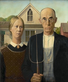 American Gothic, 1930. Creator: Wood, Grant (1891-1942).