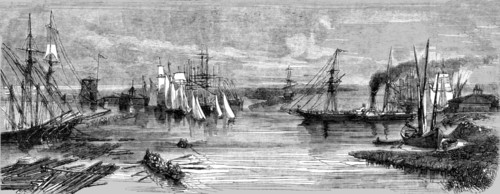 'Mouth of the Danube at Sulina', 1854. Creator: Unknown.
