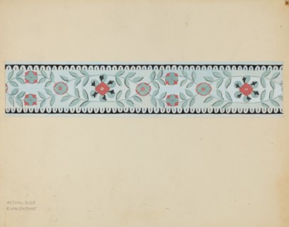Wall Paper Border, c. 1936.