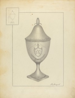Silver Sugar Bowl, c. 1937.