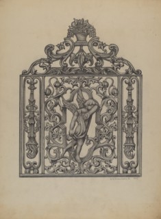 Gate for Cemetary Plot, 1937.