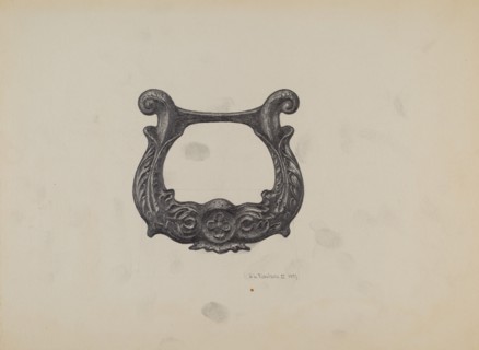 Cast Iron Foot Scraper, 1937.