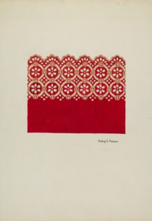 Embroidery for Dress, c. 1936.