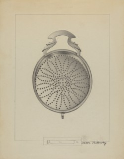 Silver Punch Strainer, c. 1936.