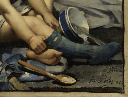 Un enfant dans la mansarde, 1881.