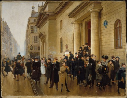 Leaving the Lycee Condorcet, c1903.