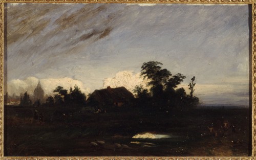 A pond near La Glaciere at dusk (1821).