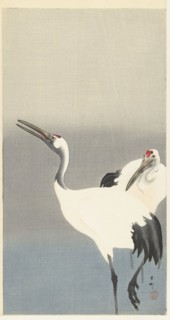 Two cranes, 1920-1930. Private Collection.