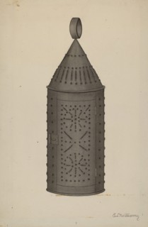 Pierced Tin Lantern, c. 1941.