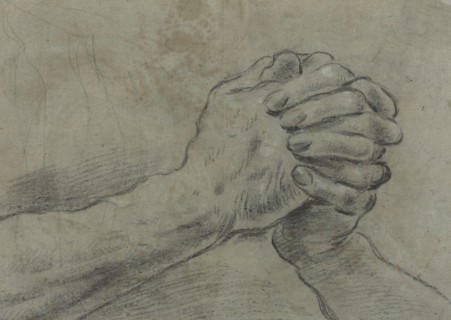 Clasped Hands [verso], c. 1612.