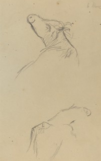 Two Cow's Heads [verso], 1884-1888.